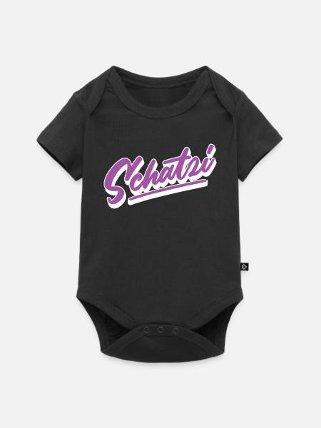 Schatzi - Baby Premium Kurzarmbody - Schwarz