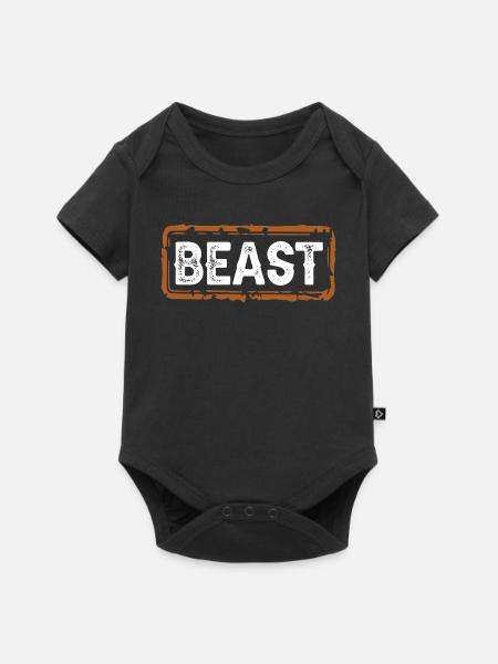 Beast - Baby Premium Kurzarmbody - Schwarz