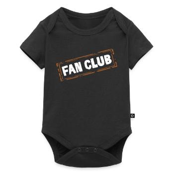 Fan Club - Baby Premium Kurzarmbody - Schwarz - Vorne