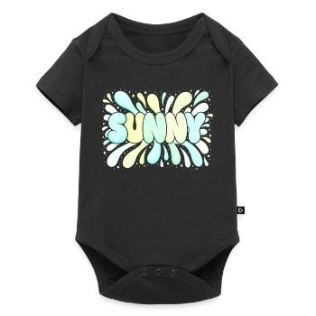 Bright Pastel Sun - Baby Premium short-sleeve bodysuit - black - Front