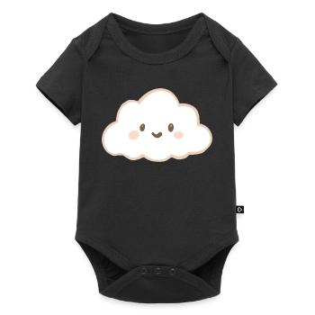 Cloud - Baby Premium Kurzarmbody - Schwarz - Vorne