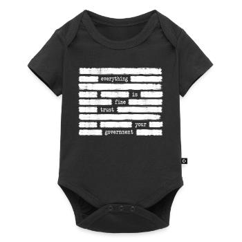 All is well. Trust your government. Director - Baby Premium short-sleeve bodysuit - black - Front