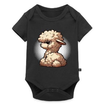 alpaca llama owner alpaca llamas llamas llamas - Baby Premium short-sleeve bodysuit - black - Front