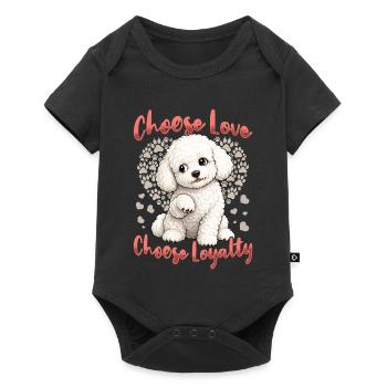 Bichon Frise Dog Breed - Baby Premium short-sleeve bodysuit - black - Front