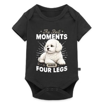 Bichon Frise Dog Breed - Baby Premium short-sleeve bodysuit - black - Front