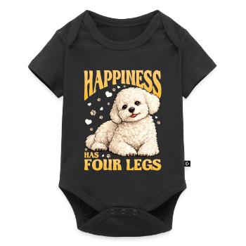 Bichon Frise Dog Breed - Baby Premium short-sleeve bodysuit - black - Front