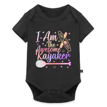 Kayak en canoë - Je suis le kayakiste génial - Body à manches courtes Premium Bébé - noir - Devant