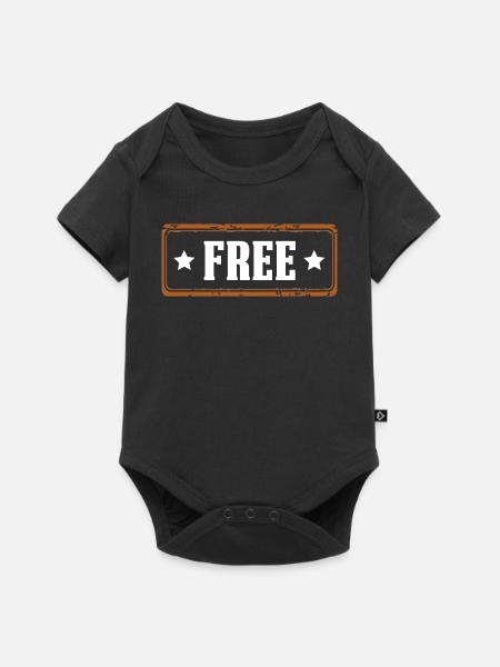 Free - Baby Premium Kurzarmbody - Schwarz