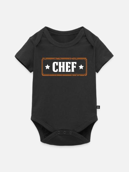 Chef - Baby Premium Kurzarmbody - Schwarz