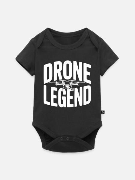Drohnenlegende - Baby Premium Kurzarmbody - Schwarz