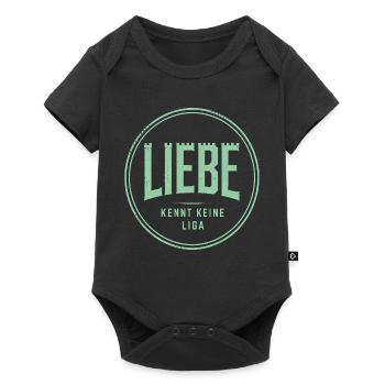 Liebe kennt keine Liga - Baby Premium Kurzarmbody - Schwarz - Vorne