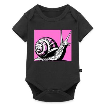 Escargot - Body à manches courtes Premium Bébé - noir - Devant