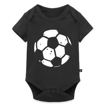 Ballon de la Coupe du Monde dans le style de football comique - Body à manches courtes Premium Bébé - noir - Devant