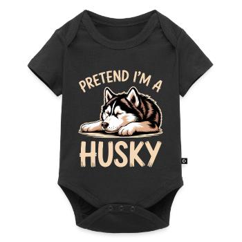 Husky Sayings Huskies Funny Husky Gift - Baby Premium short-sleeve bodysuit - black - Front