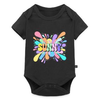 Sunny Splash Color Burst - Baby Premium short-sleeve bodysuit - black - Front