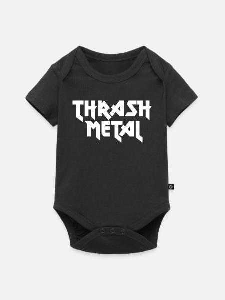 Thrash-Metal-Logo - Baby Premium Kurzarmbody - Schwarz