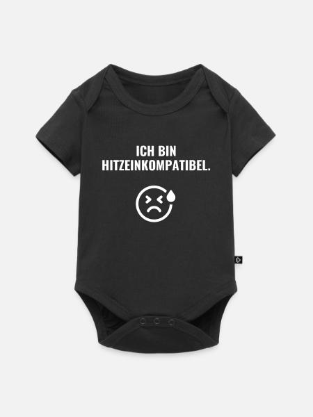 Ich bin hitzeinkompatibel. - Baby Premium Kurzarmbody - Schwarz