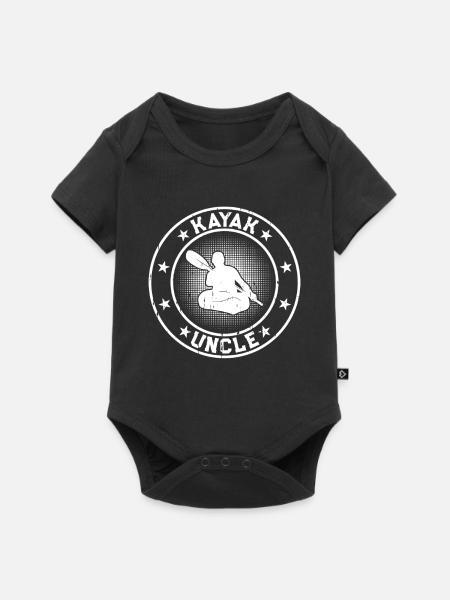 Kayak Uncle Canoeing Kayaking Uncle - Baby Premium Kurzarmbody - Schwarz