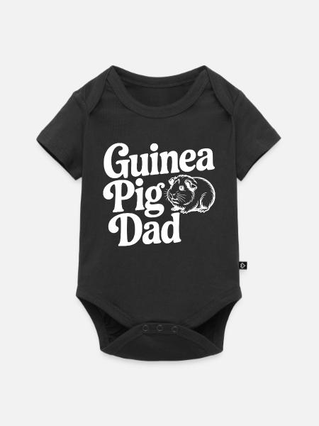 Meerschweinchen-Vater - Baby Premium Kurzarmbody - Schwarz
