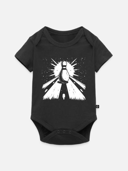 Bowlingbahn - Baby Premium Kurzarmbody - Schwarz