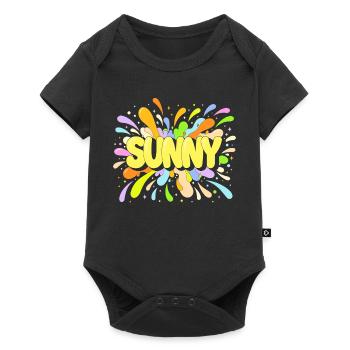 Sunny Burst Multicolor - Baby Premium short-sleeve bodysuit - black - Front