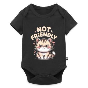 Introverti Pas Amical Solitaire Antisocial - Body à manches courtes Premium Bébé - noir - Devant