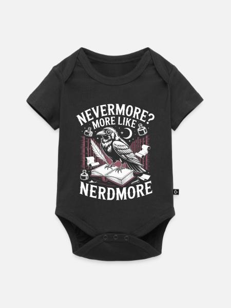 Rabe Nevermore Parodie - Baby Premium Kurzarmbody - Schwarz