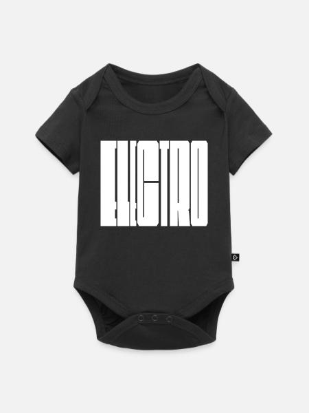 Electro-Musik, kühnes Logodesign - Baby Premium Kurzarmbody - Schwarz
