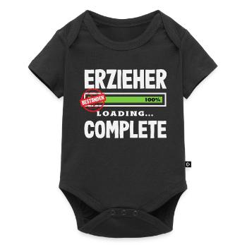 Erzieher Bestanden Abschluss Prüfung Kita Spruch - Baby Premium Kurzarmbody - Schwarz - Vorne