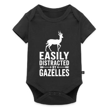 Gazelle Sayings Gazelles Funny Gazelle Gift - Baby Premium short-sleeve bodysuit - black - Front