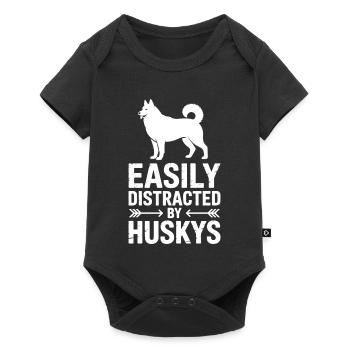 Husky Sayings Huskies Funny Husky Gift - Baby Premium short-sleeve bodysuit - black - Front