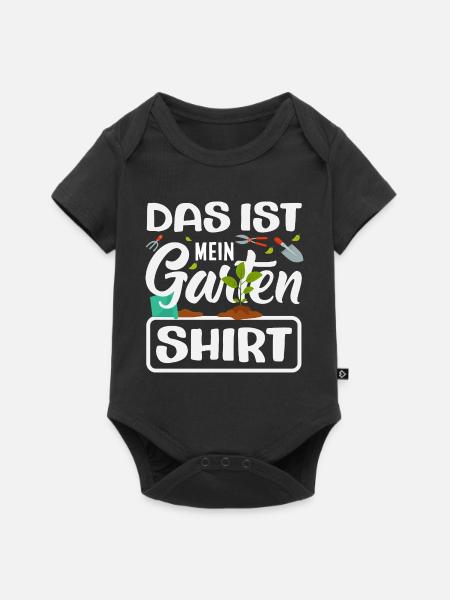 Das Ist Mein Garten - Baby Premium Kurzarmbody - Schwarz