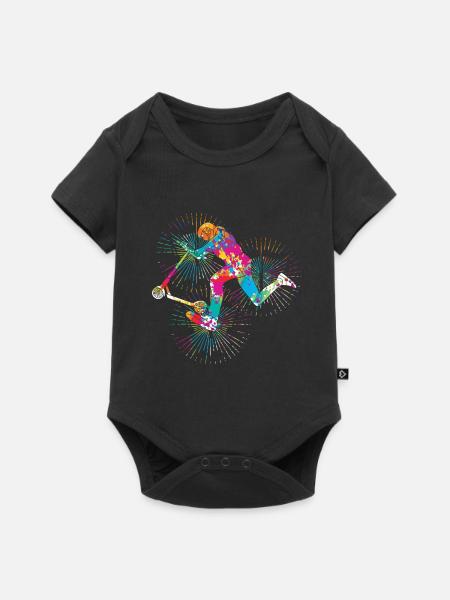 Scooter Roller - Baby Premium Kurzarmbody - Schwarz