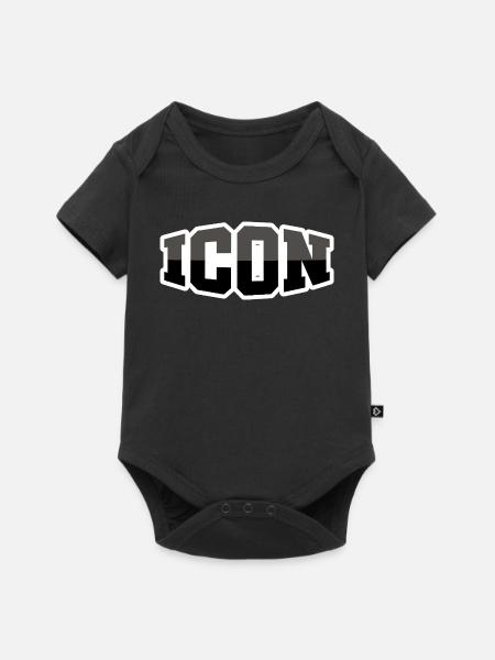 Icon - Baby Premium Kurzarmbody - Schwarz