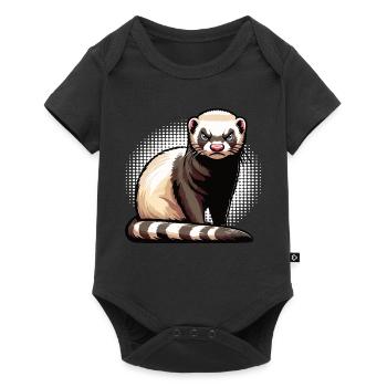 Furet Ferret Holder Furet Propriétaire - Body à manches courtes Premium Bébé - noir - Devant