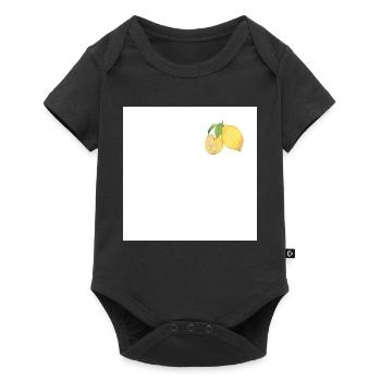 Quand la vie te donne des citrons | Botanique Citron Vintage - Body à manches courtes Premium Bébé - noir - Devant