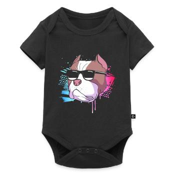 American Bully Pet Dog Dog Gift - Baby Premium short-sleeve bodysuit - black - Front