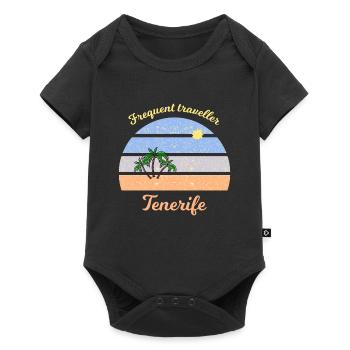 Voyageur fréquent à Tenerife - Body à manches courtes Premium Bébé - noir - Devant