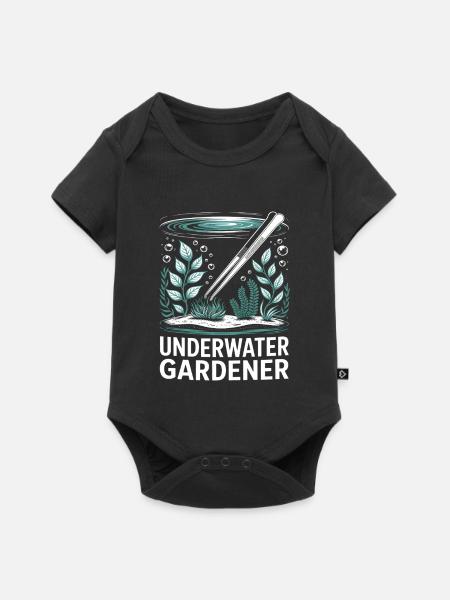Underwater Gardener Aquascaping Traum - Baby Premium Kurzarmbody - Schwarz