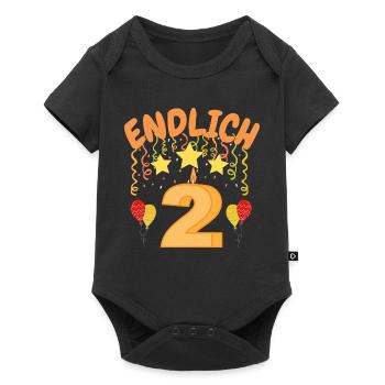 enfin 2 - Body à manches courtes Premium Bébé - noir - Devant