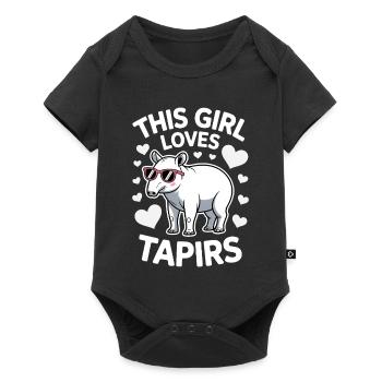 Dictons de tapir Tapir Drôle de cadeau de tapir - Body à manches courtes Premium Bébé - noir - Devant