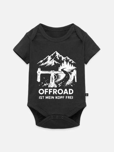 Offroad Freiheit Bergpfad - Baby Premium Kurzarmbody - Schwarz