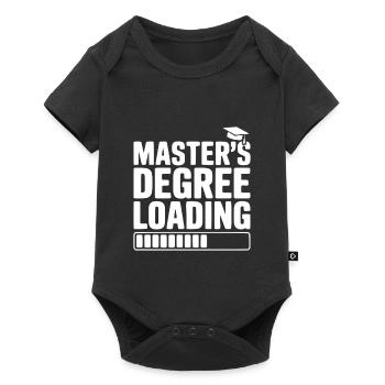 Master's Degree Loading - Baby Premium short-sleeve bodysuit - black - Front