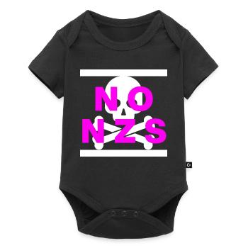 PAS DE NZS, PLUS JAMAIS, D’ANTIFASCISME, PAS D’AFD PINK - Body à manches courtes Premium Bébé - noir - Devant