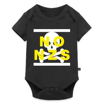 NO NZS, NEVER AGAIN, ANTI-FASCISM, NO AFD YELLOW - Baby Premium short-sleeve bodysuit - black - Front