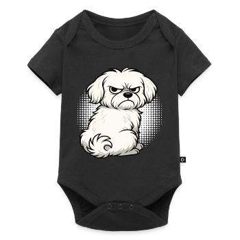 Malteser Propriétaire Maltese Lovers - Body à manches courtes Premium Bébé - noir - Devant