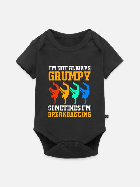 Breakdance - Baby Premium Kurzarmbody - Schwarz
