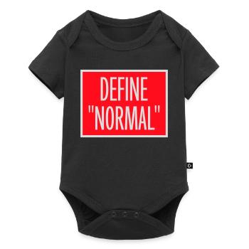 Définir le graphique sarcastique drôle normal - Body à manches courtes Premium Bébé - noir - Devant