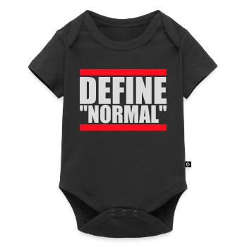 Définir le graphique sarcastique drôle normal - Body à manches courtes Premium Bébé - noir - Devant