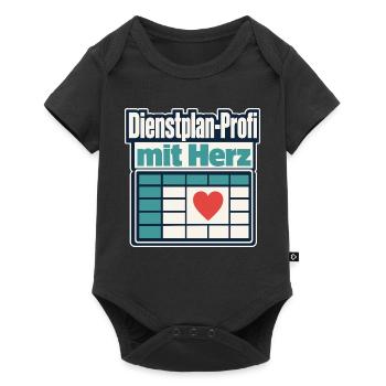 Altenpfleger Dienstplan-Profi mit Herz Geschenk Id - Baby Premium short-sleeve bodysuit - black - Front